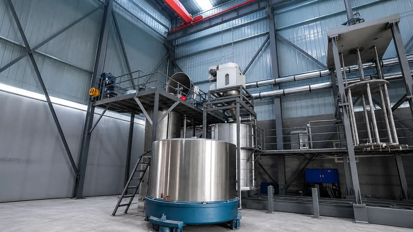Cotton scouring and bleaching vessel inside the WJ Cotton production facility